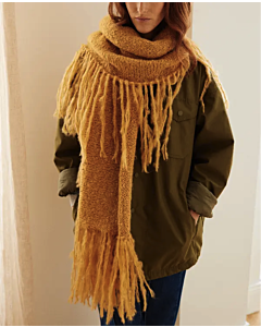 Phildar makkelijke sjaal breien met franjes van Phil Lovely Mohair (249,m13)