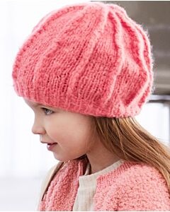Phildar meiden muts met kabels breien van Phil Gourmand (191,m5)