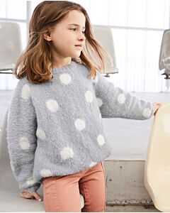 Phildar meiden stippel trui breien van Phil Gourmand (191, m4)