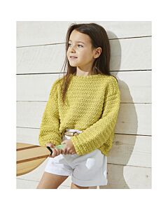 Phildar meiden trui breien van Phil Eucalyptus (199,m1)