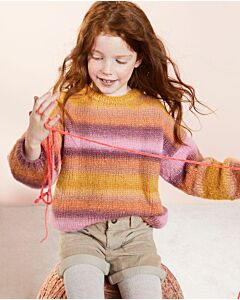 Phildar meiden trui breien van Phil Nuage.