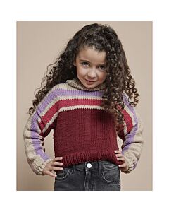 Phildar meiden trui met hoge kraag breien van Partner 6 (203, m7)