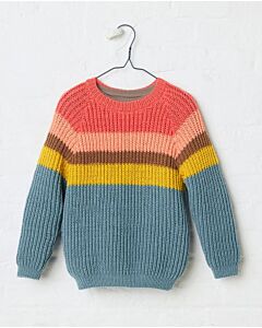  Phildar meiden trui met kleurtjes breien van Merinos 3,5 (191, m12)