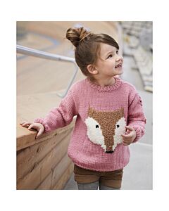 Phildar meiden trui met vos breien van Phil Douce & Partner 6 (191, model 3)