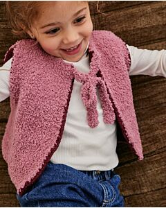 Phildar meiden vestje met strik breien van Phil Douce en Phil Extra (263,m11)