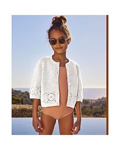 Phildar meisjes vest met granny's haken van Perle 5 (213, m4)