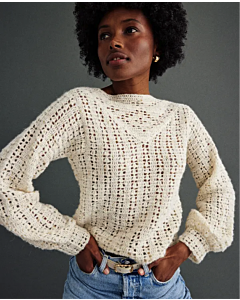 Phildar opengewerkte dames trui haken van Phil Couture (248, m9)