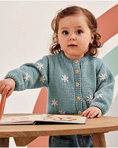 Phildar peuter vest met bloementjes breien van Partner 3,5 (217, m28)