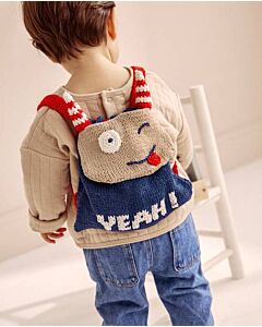 Phildar rugzak met smiley breien en haken van Coton 4 (224, m21)