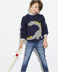 Phildar trui breien met een draak erop uit boek 696