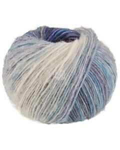 Lana Grossa Picasso kleur 13 (wit/blauw/paars)