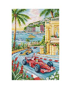 Luca-s borduurpakket F1 grand prix Monaco PK05 telpatroon