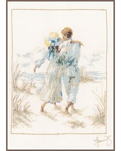 Lanarte borduurpakket Romantisch paar op linnen PN-0007948