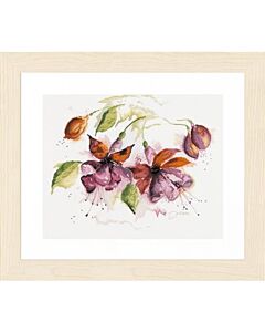 Lanarte borduurpakket Fuchsia in watercolour borduren pn-0008026