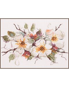 Lanarte borduurpakket  Appelbloesem met telpatroon op linnen pn-0008051