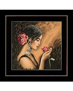 Lanarte borduurpakket Spaanse vrouw aida pn-0008339