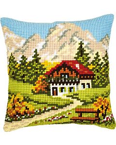 Voorbedrukt kruissteekkussen Berglandschap  VERVACO pn-0008600