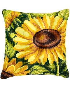 Kruissteek borduurkussen zonnebloem vervaco pn-0008620