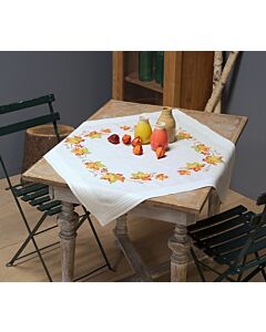 Vervaco borduurpakket tafelkleed Herfstbladeren PN-0013291 voorbedrukt  