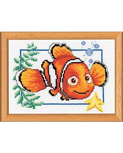 Borduurpakket Nemo Disney aida om te borduren van Vervaco pn-0014693