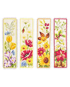 Vervaco borduurpakket boekenleggers 4 Seizoenen set van 4 PN-0021443