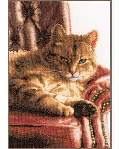 Borduurpakket luierende kat