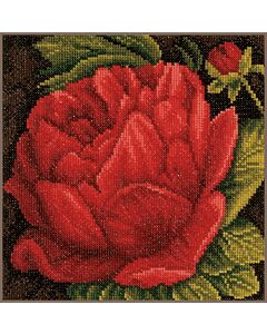 Borduurpakket Lanarte Pioenroos borduren