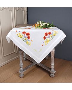 Vervaco tafelkleed Wilde voorjaarsbloemen borduren PN-0145162 voorbedrukt kruissteek