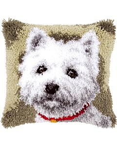 Knooppakket kussen westie hondje van Vervaco