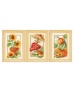 Vervaco borduurpakket 3 st. Herfst PN-0147594 borduren