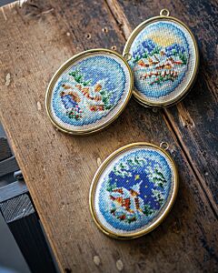 Vervaco borduurpakket winterdorpjes met lijstjes pn-0147905 borduren