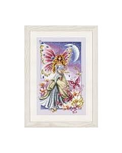 Vervaco borduurpakket fee met vlinders en maan pn-148079 borduren