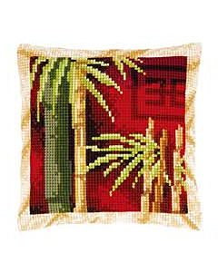 Voorbedrukt kruissteekkussen  bamboo 1 als borduurpakket