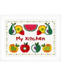 Borduurpakket kruissteek  fruit in de keuken telwerk vervaco pn 0150020