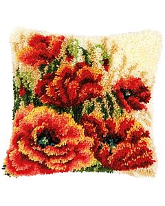 Knooppakket knoopkussen klaprozen Vervaco pn-0155264