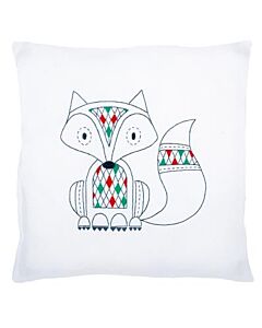 Borduurpakket voorbedrukte borduurkussen vos van Vervaco pn-0155312