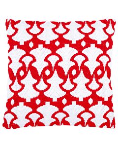 Borduurpakket spansteek kussen kerstboompjes van vervaco pn 0155358