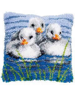 Knoopkussen pakket eendjes in het water van Vervaco pn-0155996