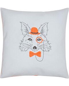  Borduurpakket voorbedrukte Borduurkussen Vos met oranje bril vervaco pn-0156060