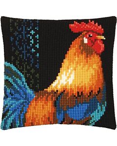 Vervaco borduurpakket voorbedrukt kruissteekkussen Fiere haan pn-0156228 