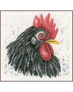  Borduurpakket  zwarte kip met kaaslinnen van Lanarte pn-0157489