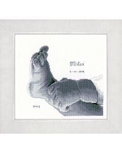 Vervaco borduurpakket geboortetegel babyvoetje pn-0158042 