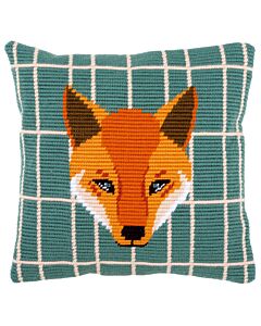 La Maison Victor schuine spansteekkussen Vos Gunther PN-0158277 met telpatroon