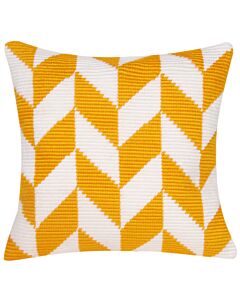 Borduurpakket Schuine spansteekkussen Visgraatvlakken  met telpatroon la maison victor pn-0163734