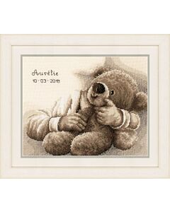 Vervaco borduurpakket geboortetegel Geboortebeer borduren pn-0163748 voor een baby