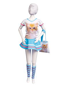 Dress Your Doll Zelf Barbiekleren naaien  Tiny cat  pn-0164629