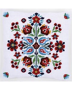 Borduurpakket Gobelinkussen Folklore voorbedrukt in halve kruissteek la maison victor pn-0168199