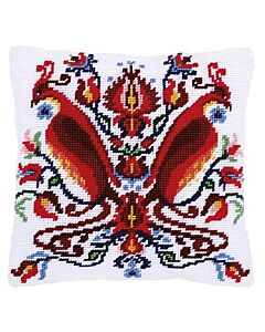 Borduurpakket Gobelinkussen FELIX voorbedrukt in halve kruissteek la maison victor pn-0168344