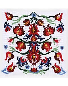 Borduurpakket Gobelinkussen Folklore voorbedrukt in halve kruissteek la maison victor pn-0168442