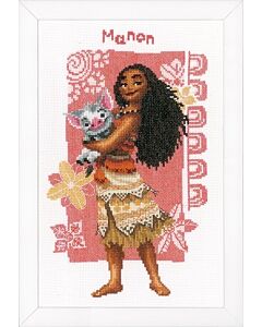 Borduurpakket Vaiana Moana and her first mate met telpatroon